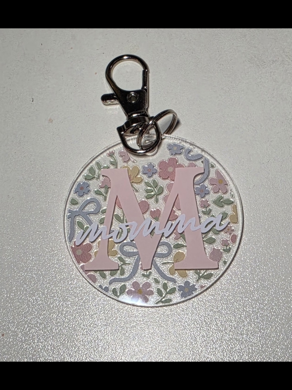 Floral Keychain Charm for Mom